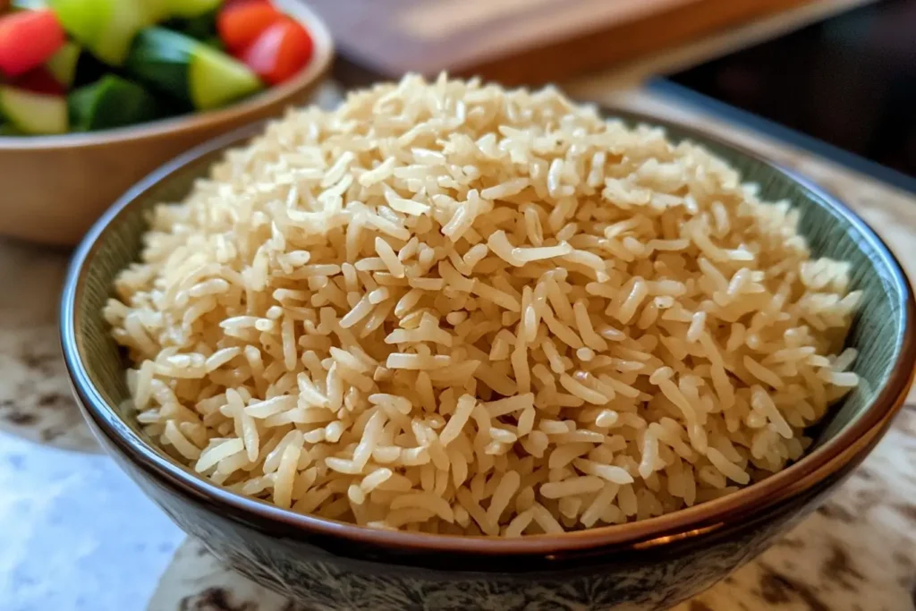 Selecting Basmati rice for Anjappar Egg Fried Rice Recipe.