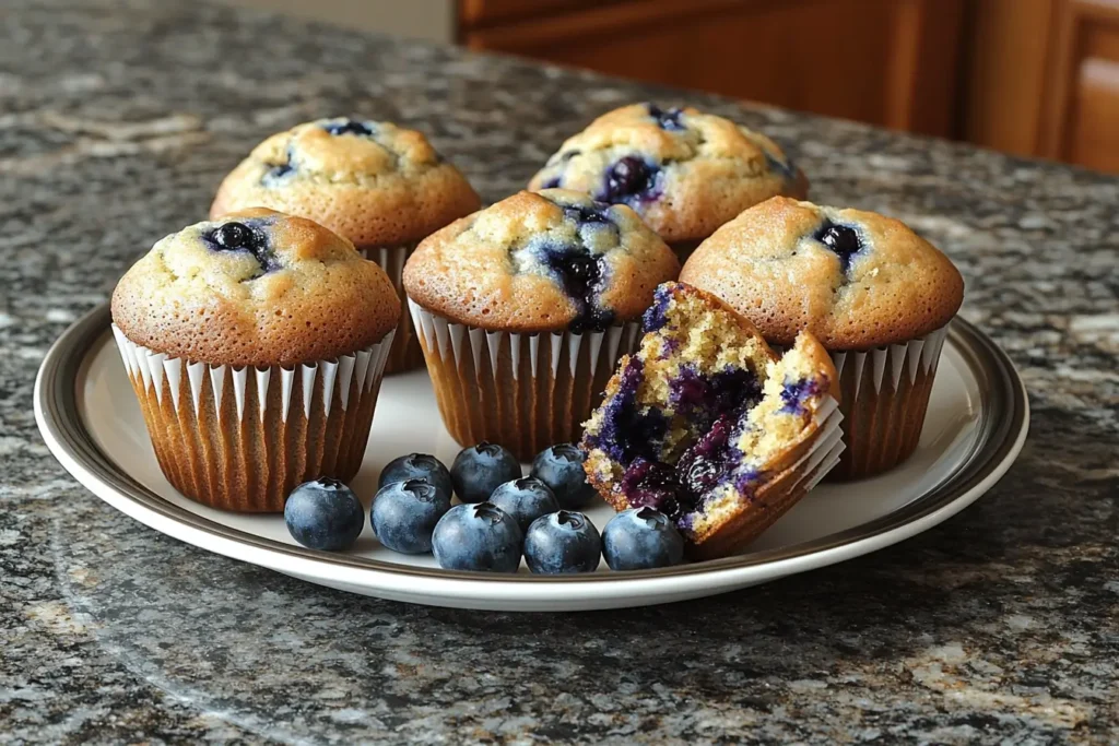 Blueberry coffee cake muffins