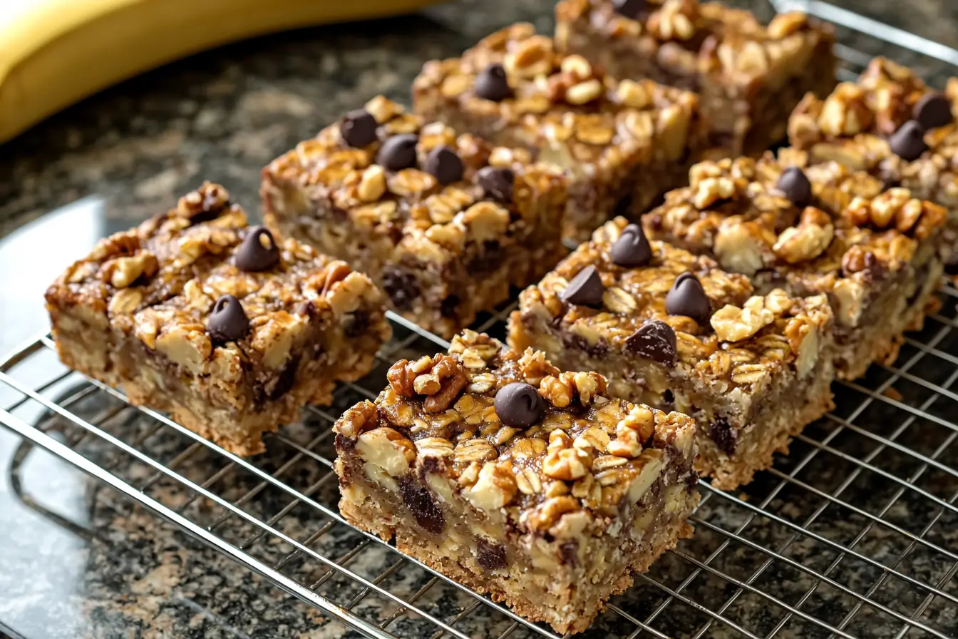 Cooling banana oatmeal bars