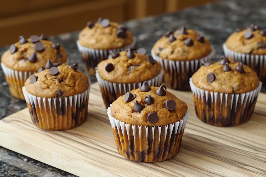 Chocolate chip sweet potato muffins