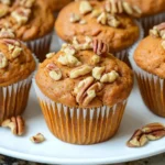 Freshly baked sweet potato muffins