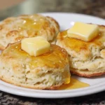 Delicious 3 ingredient biscuit recipe with butter and honey