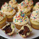 Delicious gluten free cupcakes with frosting