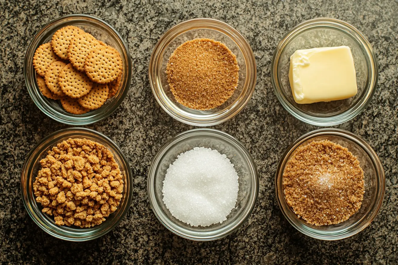 Graham cracker crust ingredients for pistachio cheesecake