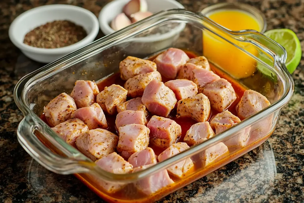 Chipotle chicken recipe marinating
